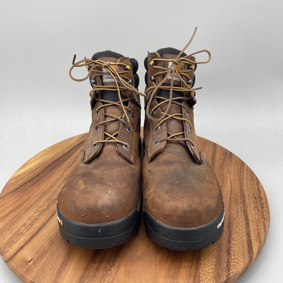 Carhartt Ground Force Boots Mens Size 14 Brown Waterproof Composite Toe Work main image 5